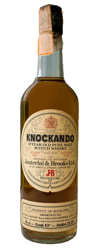 Knockando 12y - 66-78 - OB Justerini & Brooks Ltd., 75cl - 43%