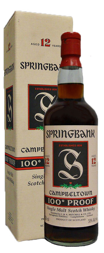 Springbank 12y - 83-95 - OB, Green Thistle 100°proof, 95/308 - 57%