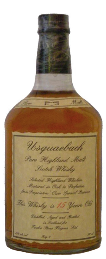 Usquaebach 15y ~1950er - OB, Pure Malt, Oak cask - 43%