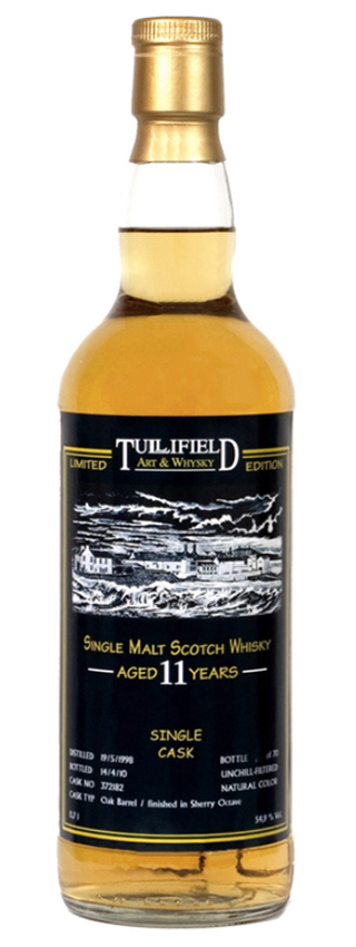 Bowmore 11y - 98-10 - DT for Tullifield Art & Whisky, Sherry Octave Finish #372182 - 54,9%