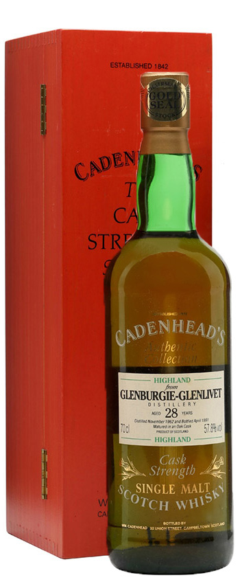 Glenburgie 28y - 62-91 - Cadenhead´s Special Individual Oak Cask Bottling, 75cl - 57,8%