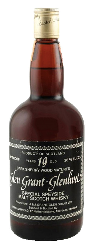 Glen Grant 19y - Cad. Dumpy Bottle, Dark Sherry Wood, 26 2/3 Oz - 46%