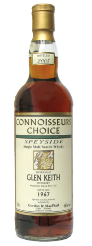 Glen Keith 37y - 67-05 - G&M Connoisseurs Choice, 1st Fill & Refill Sherry Casks, Map Label - 46%