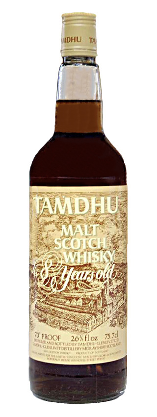 Tamdhu 8y ~1978 - OB 70°Proof, 26²/³fl. Brown Distillery Label, Screw Cap - 40%