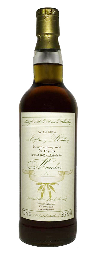 Laphroaig 17y - 87-05 - Monnier Memberabfüllung Sherry Wood, 271btl - 51,9%