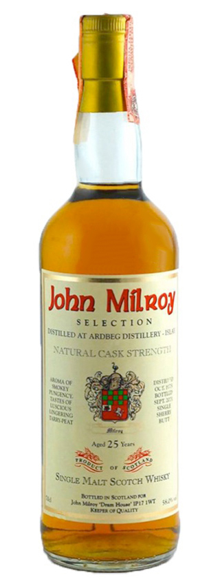 Ardbeg 25y - 75-01 - John Milroy, Selection, Single Sherry Butt - 58%89
