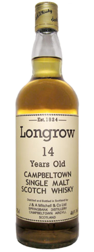 Longrow 14y ~1970er - OB, Screw cap, White letter label, 75cl - 46%
