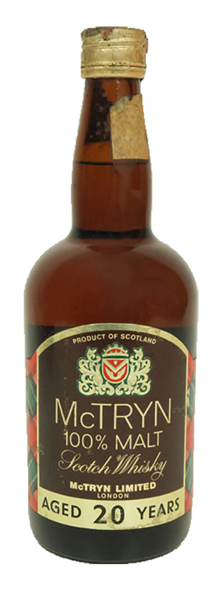 McTRYN 20y ~1970er - 100% Malt Scotch Whisky, bottled in London, 75°proof - 43%