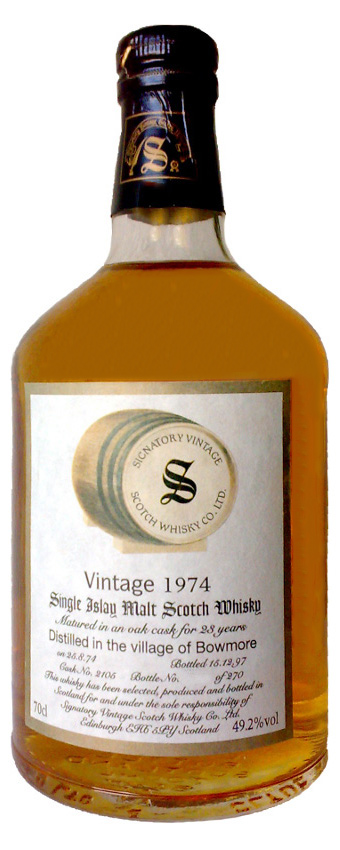 Bowmore 23y - 74-97 - Sig. Vintage Collection, Dumpy, Oak #2105, 270btl - 49,2%