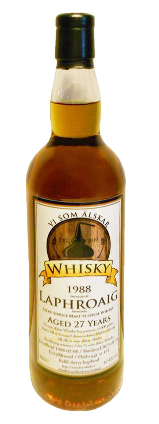 Laphroaig 26y - 88-15 - UD for Sweden, Refill Sherry Hog. 131btl, misprint 27y - 47,4%