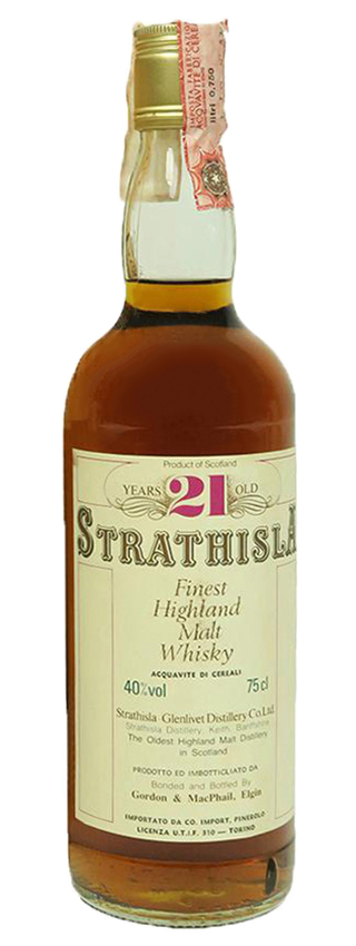 Strathisla 21y ~1980 - G&M, Finest Highland Malt, SC999, Pinerolo Import - 40%