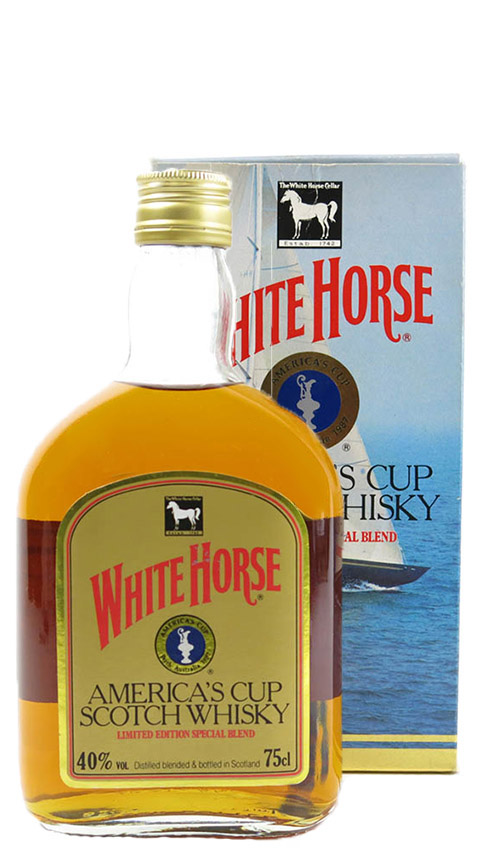 White Horse 12y - 1987 - OB, Blend, America´s cup Australien 1987, 75cl - 40%