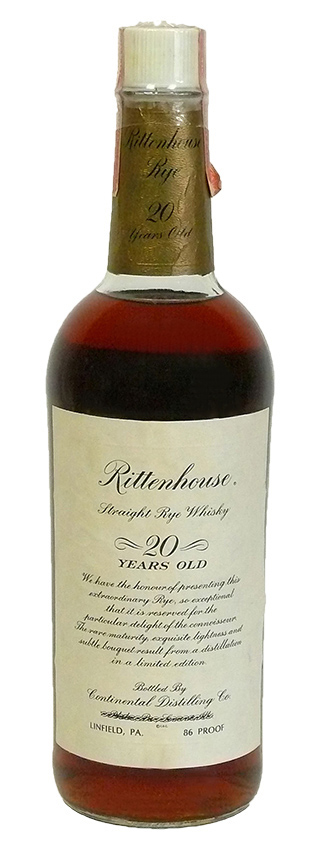 Heaven Hill 20y - 46-66 - OB, Rittenhouse Straight Rye 86 Proof - 43%
