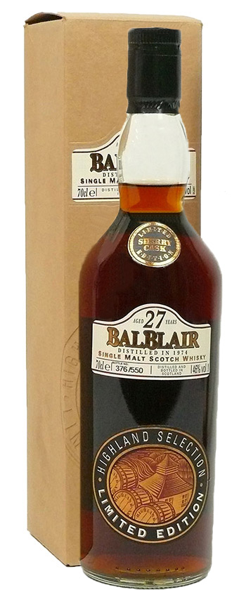 Balblair 27y - 74-01 - OB, Highland Selection, Lim. Edition, sherry cask, 550btl - 46%