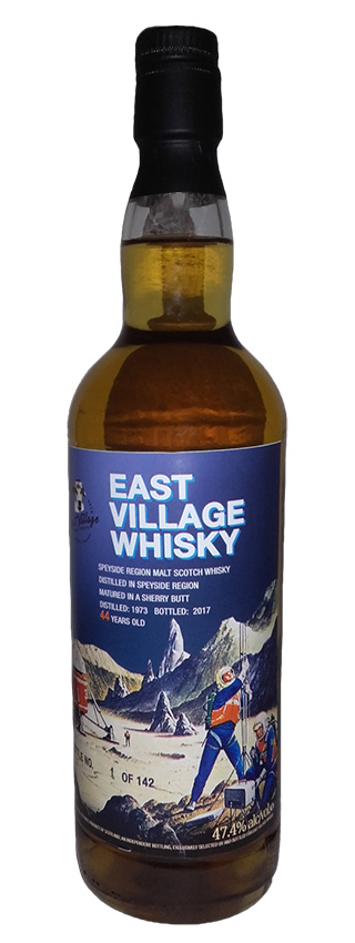 Speyside Region 44y - 73-17 - Inaugural Release of East Village Whisky, Sherry Butt, 142btl - 47,4%