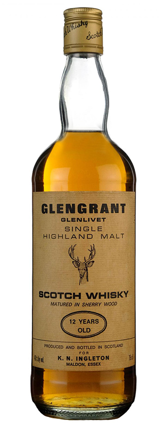 Glen Grant 12y ~1980er - Glen Grant-Glenlivet, OB for K. N. Ingleton, Sherry Wood, 75cl - 46%