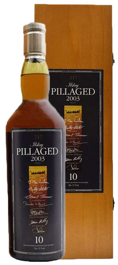 Islay Pillaged 10y - 93-03 - b. at Bruichladdich for charity, 7 x 25L from each Islay distillery, 250btl - 51,1%