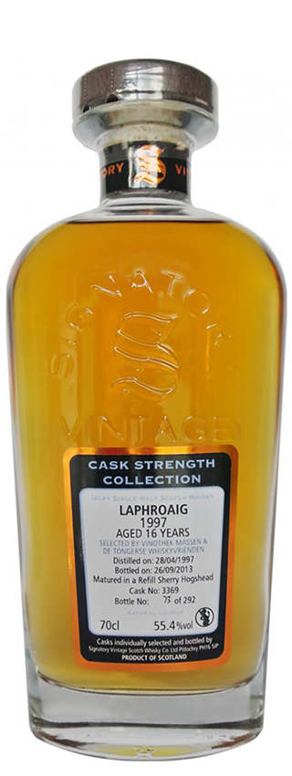 Laphroaig 16y - 97-13 - Sig, for Massen & Whiskyvrienden, Refill Sherry Hogshead #3369, 292btl - 55,4%