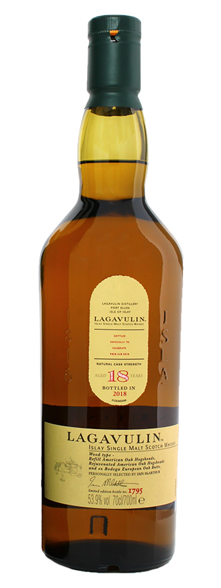 Lagavulin 18y - 2018 - OB, Feis Ile 2018, Refill US oak & Bodega EU oak - 53,9%