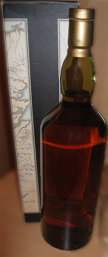 Talisker 10y - ~73-83 - OB, Old map label, 1st bottling, 1L, SD720 - 45,8% - back