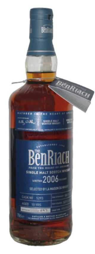 BenRiach 10y - 06-17 - OB for LMDW, Pedro Ximenez Puncheon 5293, 597btl - 63,1%