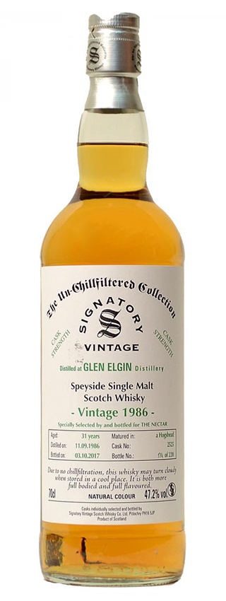 Glen Elgin 31y - 86-17 - Sig, for The Nectar, Hogshead, cask 2525, 220btl - 47,2%