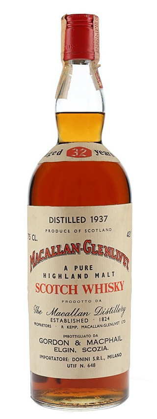 Macallan 32y - 1937 - G&M for Donini (IT), A Pure Highland Malt, red screw cap, 75cl - 43%