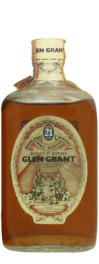Glen Grant 21y - 1970er - OB for Giovinetti, Director´s Reserve, square bottle, short neck, white cap, 75cl - 43%