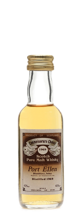 Port Ellen - 1969 - G&M, Connoisseurs Choice, brown label, mini - 40%