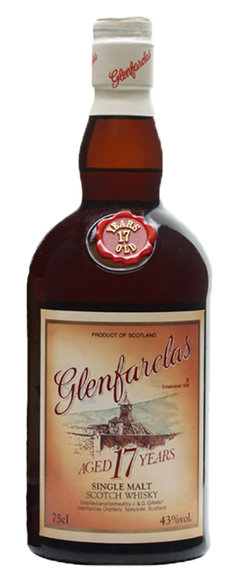 Glenfarclas 17y -1991 - OB, for Japan, Round bottle, orange label, 75cl - 43%