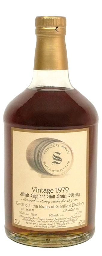 Braeval 15y - 79-95 - Sig, Braes of Glenlivet, Vintage Col. Sherry Cask 16040, 570btl, 95/714 - 60%