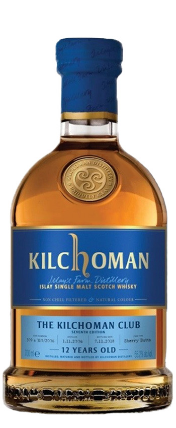 Kilchoman 12y - 06-18 - OB, 7th Club Ed. Oloroso Sherry Butt, #309-310/2006, 1313btl - 55,2%