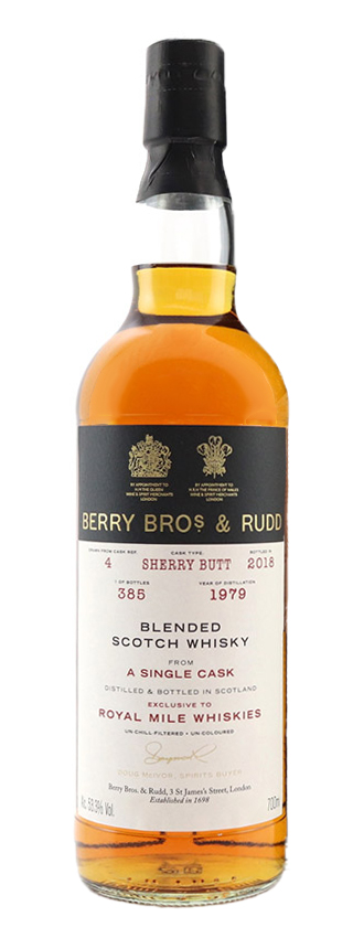 Blended Scotch 79-18 - BerryBR for Royal Mile Whiskies, Sherry Butt #4, 385btl - 58,3%