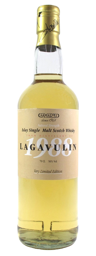 Lagavulin - 1988 - Samaroli, Natural Strength, b:~2000, 324btl - 56%