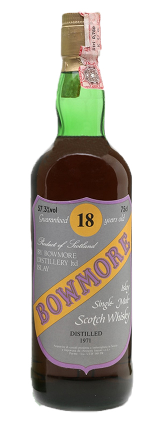 Bowmore 18y - 1971 - Sestante, Sherry Wood, shield label, 75cl - 57,3%