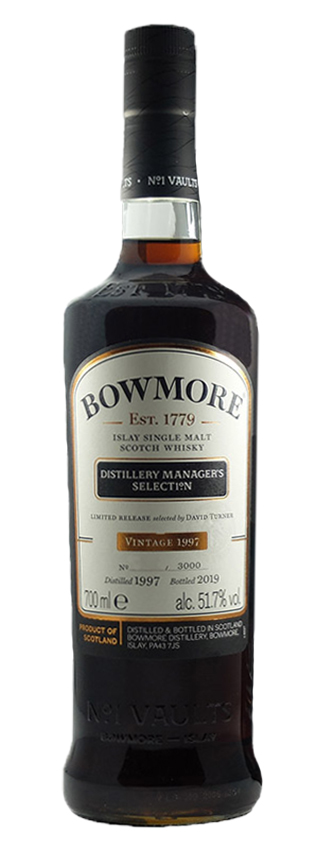 Bowmore 21y - 97-19 - OB, Manager´s Selection, Oloroso Sherry casks 653-658, 660-665, 3000btl - 54,7%