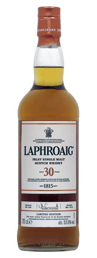 Laphroaig 30y - 85-16 - OB, Ex-Bourbon Barrels, 10.000btl - 53,5%