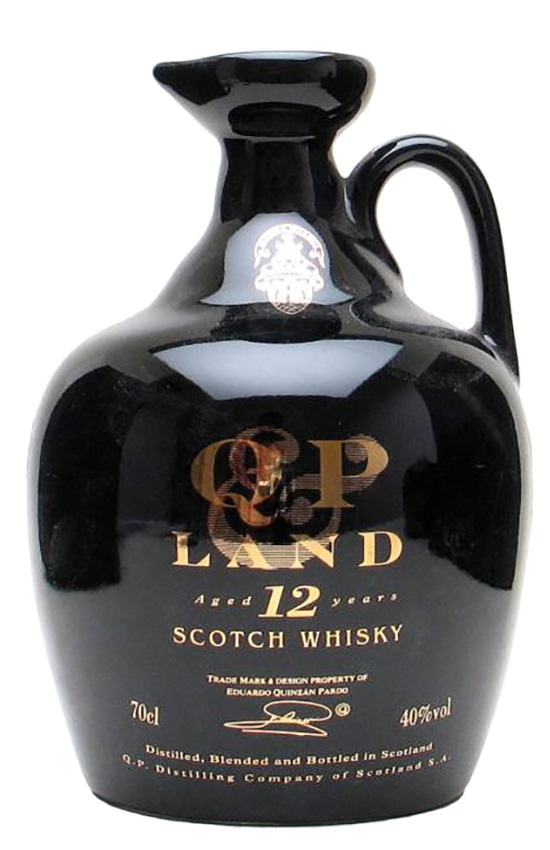 Q&P Land 12y ~1990er - OB, Blend, Decanter, Morrison Bowmore Ltd, 70cl - 40%