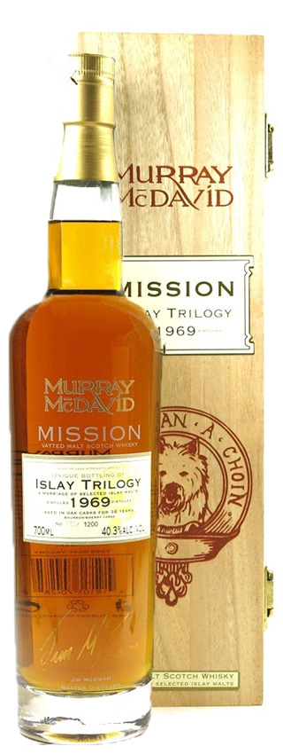 slay Triology 36y - 69-05 - MMcD, Mission, Bowmore, Bruichladdich, Bunnahabhain Bourbon/Sherry Casks, 1200btl - 40,3%