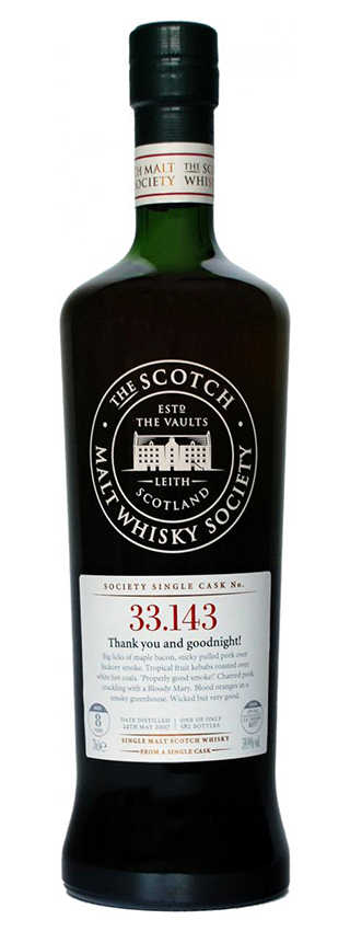 Ardbeg 8y - 07-15 - SMWS, 33.143, 2nd Fill Ex-Sherry Butt, 582btl - 59,9%