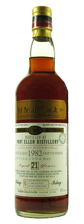 Port Ellen 21y - 82-04 - DLaing, Old Malt Cask, Sherry #DL414, 420btl - 50%