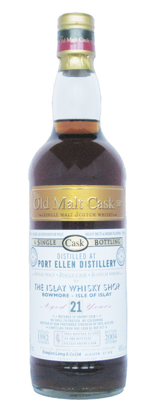 Port Ellen 21y - 82-04 - DLaing, Old Malt Cask, Sherry #DL477, 182btl for Islay Whisky Shop - 50%