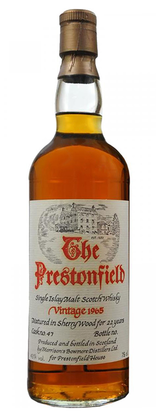 Bowmore 22y - 1965 - OB for Prestonfieldhouse, Sherry Wood, cask 47, 75cl - 43%